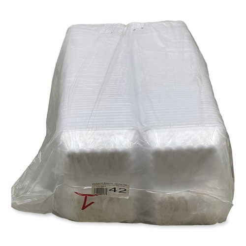 Meat Trays, #42k, 8.75 X 6.32 X 2.25, White, Foam, 252/carton