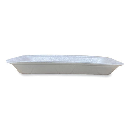 Meat Trays, #4d, 9.47 X 7.12 X 1.32, White, Foam, 500/carton