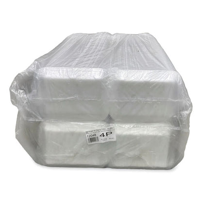 Meat Trays, #4p, 9.5 X 7.19 X 1.2, White, Foam, 500/carton