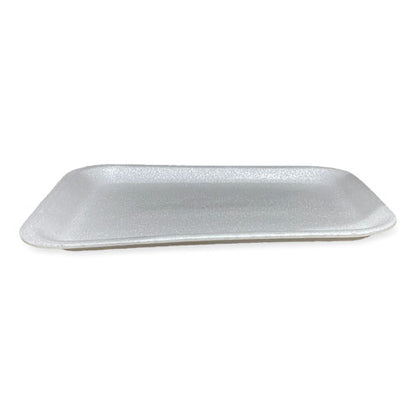 Meat Trays, #4s, 9.5 X 7.25 X 0.5, White, Foam, 500/carton
