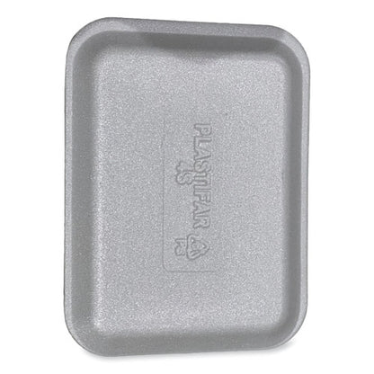Meat Trays, #4s, 9.5 X 7.25 X 0.5, White, Foam, 500/carton