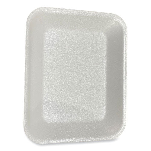 Meat Trays, #8p, 10.8 X 8.82 X 1.5, White, Foam, 200/carton