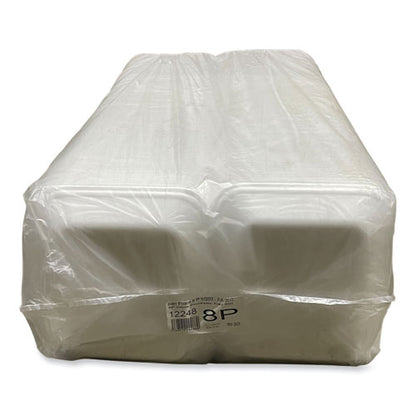 Meat Trays, #8p, 10.8 X 8.82 X 1.5, White, Foam, 200/carton