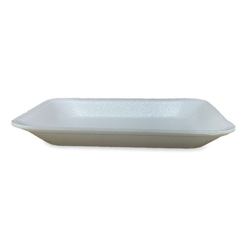 Meat Trays, #8p, 10.8 X 8.82 X 1.5, White, Foam, 200/carton