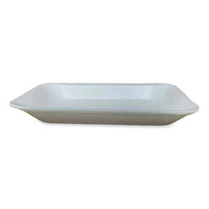 Meat Trays, #8p, 10.8 X 8.82 X 1.5, White, Foam, 200/carton