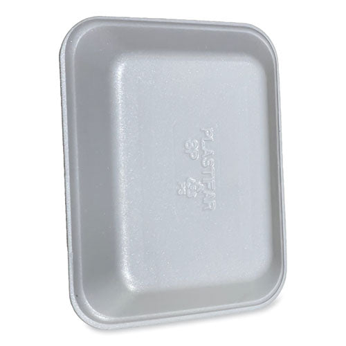 Meat Trays, #8p, 10.8 X 8.82 X 1.5, White, Foam, 200/carton