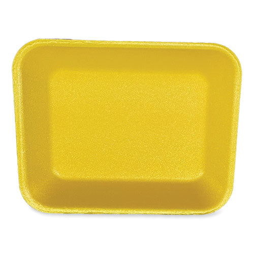 Meat Trays, #8p, 10.8 X 8.82 X 1.5, Yellow, Foam, 200/carton