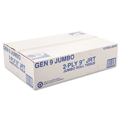 Jumbo Roll Bath Tissue, Septic Safe, 2-ply, 3.3" X 700 Ft, White, 12 Rolls/carton