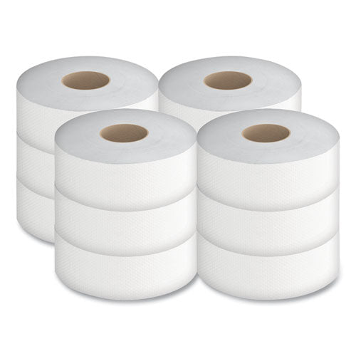 Jrt Jumbo Bath Tissue, Septic Safe, 2-ply, 3.5" X 750 Ft, White, 12 Rolls/carton