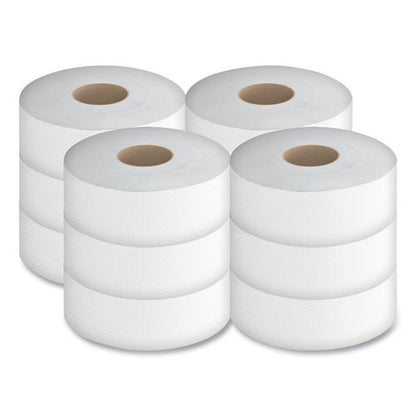 Jrt Jumbo Bath Tissue, Septic Safe, 2-ply, 3.5" X 750 Ft, White, 12 Rolls/carton