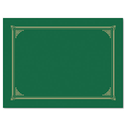 Certificate/document Cover, 12.5 X 9.75, Green, 6/pack