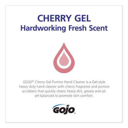Cherry Gel Pumice Hand Cleaner, Cherry Scent, 1 Gal, 2/carton