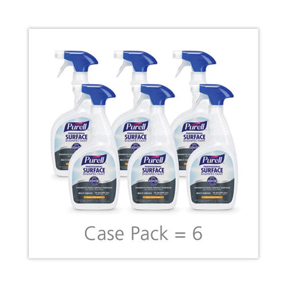 Professional Surface Disinfectant, Fresh Citrus, 32 Oz Spray Bottle, 6/carton