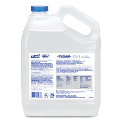 Foodservice Surface Sanitizer, Fragrance-free, 1 Gal Bottle, 4/carton
