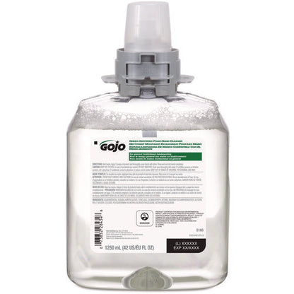 Green Certified Foam Hand Cleaner Refill, Unscented, 1,250 Ml, 4/carton