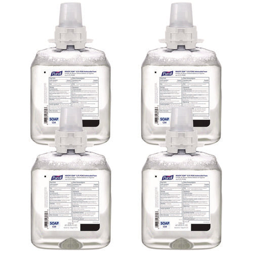 Healthcare Healthy Soap 0.5% Pcmx Antimicrobial Foam Refill, For Cs4 Dispensers, Fragrance-free, 1,250 Ml, 4/carton