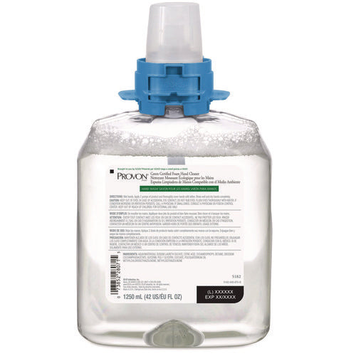 Green Certified Foam Hand Cleaner Refill, Fragrance-free, 1,250 Ml, 4/carton
