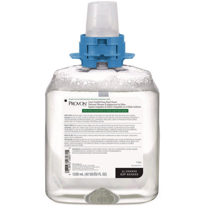 Green Certified Foam Hand Cleaner Refill, Fragrance-free, 1,250 Ml, 4/carton