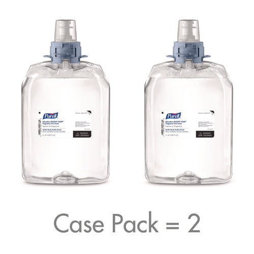 Education Healthy Soap Fragrance Free Foam Refill, Unscented, 2,000 Ml, 2/carton