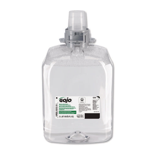 Green Certified Foam Hand Cleaner, Refill For Gojo Fmx-20 Push-style Dispenser, Unscented, 2,000 Ml, 2/carton