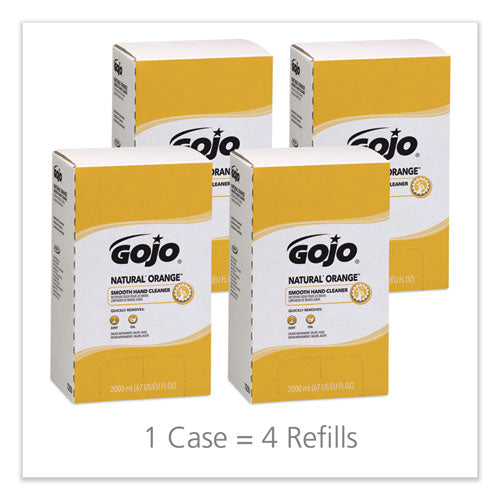 Natural Orange Smooth Hand Cleaner, Refill For Gojo Pro Tdx Push-style Dispenser, Citrus Scent, 2,000 Ml, 4/carton