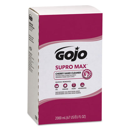 Supro Max Heavy Duty Hand Cleaner, Refill For Gojo Pro Tdx 2000 Dispenser, Cherry Fragrance, 2,000 Ml, 4/carton