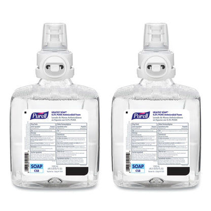 Healthcare Healthy Soap 0.5% Pcmx Antimicrobial Foam Refill, For Cs8 Dispensers, Light Floral Scent, 1,200 Ml, 2/carton