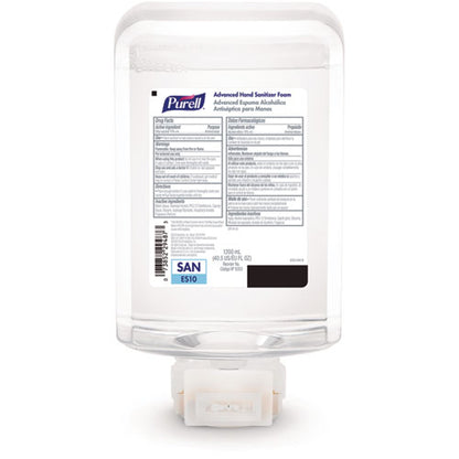 Advanced Hand Sanitizer Foam, Refill For Purell Es10 Automatic Hand Sanitizer Dispenser, 1,200 Ml, Citrus Scent, 2/carton