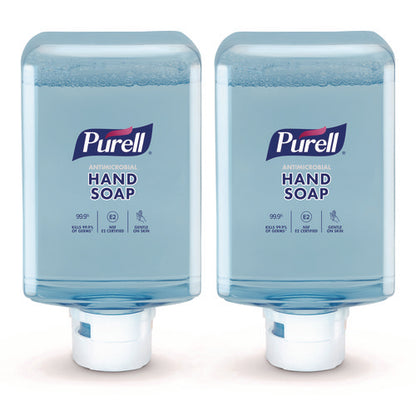 Antimicrobial Foaming Hand Soap Refill, For Es10 Dispensers, Fragrance-free, 1,200 Ml, 2/carton
