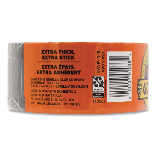 Gorilla Tape, 3" Core, 1.88" X 10 Yds, Black