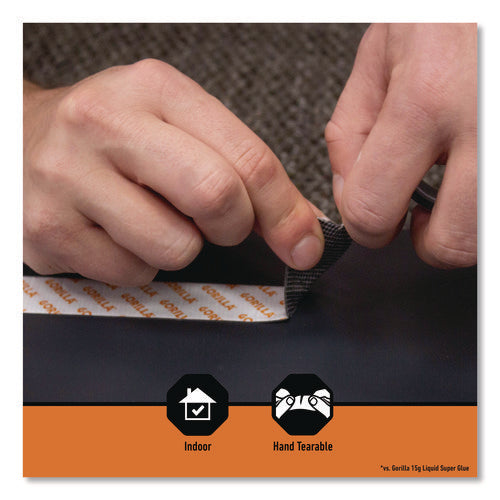 Max Strength Mounting Tape, Permanent, Holds Up To 45 Lb (3 Lbs Per 4 In), 1 X 60, Black