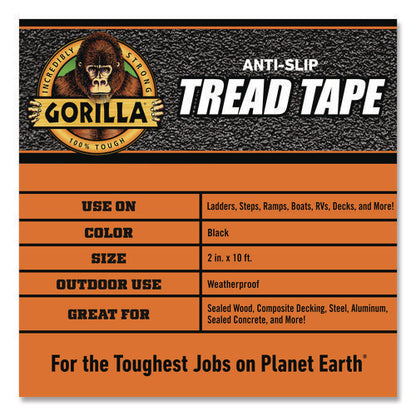 Tread Tape, 3" Core, 2" X 10 Ft, Black