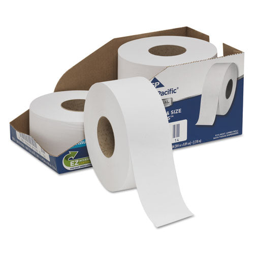 White Jumbo Bathroom Tissue, Septic Safe, 2-ply, 3.5" X 1,000 Ft, 4 Rolls/carton