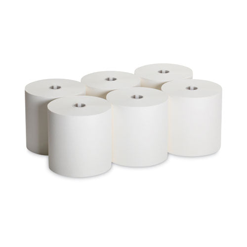 Sofpull Hardwound Roll Paper Towel, Nonperforated, 1-ply, 7.87" X 1,000 Ft, White, 6 Rolls/carton