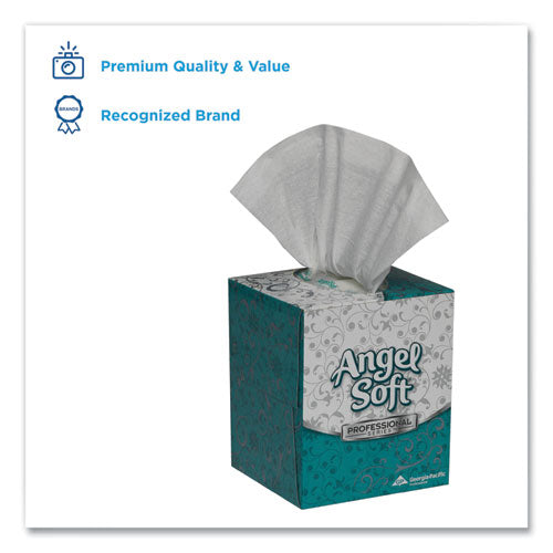 Angel Soft Ps Premium Facial Tissue In Cube Box, 2-ply, White, 96 Sheets/box, 36 Boxes/carton