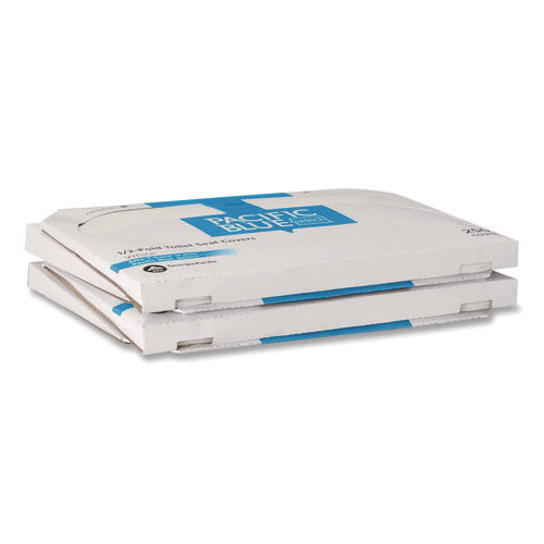 Safe-t-gard Half-fold Toilet Seat Covers, Half-fold, 14.5 X 17.44, White, 250/pack, 4 Packs/carton