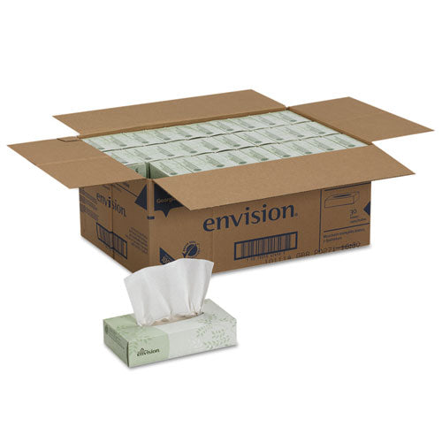 Envision White Facial Tissue, 2-ply, White, 100 Sheets/box, 30 Boxes/carton