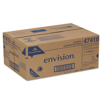 Envision White Facial Tissue, 2-ply, White, 100 Sheets/box, 30 Boxes/carton