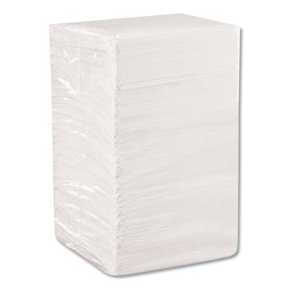 Beverage Napkins, Single-ply, 9 1/2 X 9 1/2, White, 4,000/carton