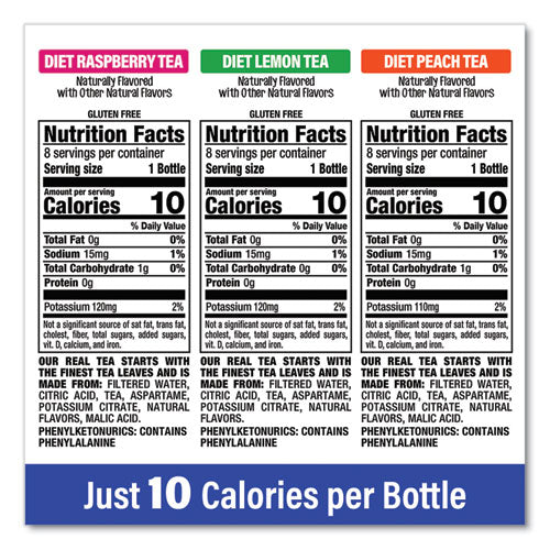 Ice Tea Variety Pack, Assorted Flavors, 20 Oz Bottle, 24/carton