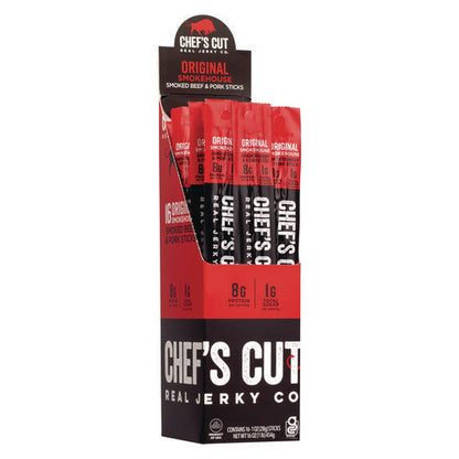 Original Smokehouse Beef And Pork Meat Stick, 1 Oz Individually Wrapped, 16/carton