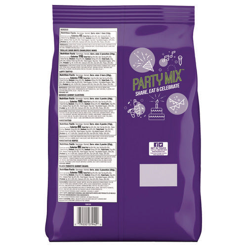 Party Mix Stand-up Bag, 120 Pieces, Assorted Flavors, 2.5 Lb Bag
