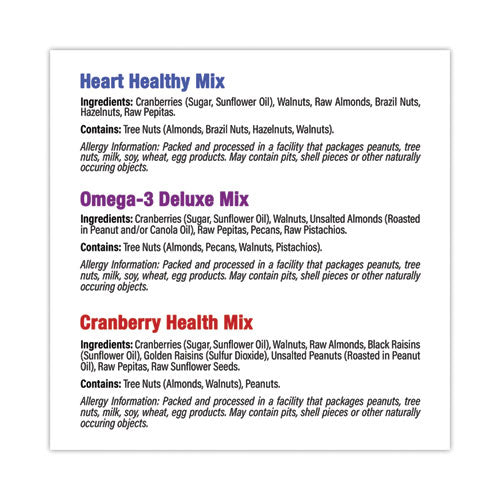 Healthy Trail Mix Snack Packs, 1.2 Oz Pouch, 50 Pouches/carton