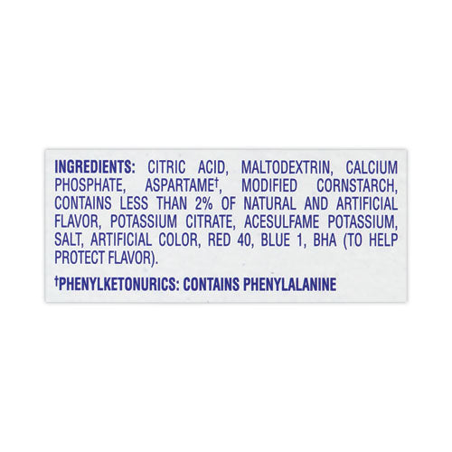 On-the-go Sugar-free Drink Mix, Fruit Punch, 0.11 Oz Single-serving Tubes, 30/box, 2 Boxes/carton