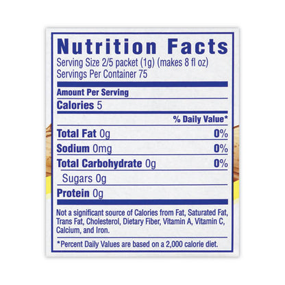 On-the-go Sugar-free Drink Mix, Iced Tea, 0.08 Oz Single-serving Tubes, 30/box, 2 Boxes/carton