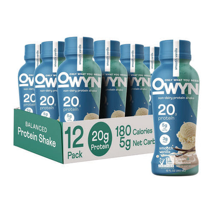 20 G Protein Drink, Vanilla, 12 Oz Bottle, 12/carton