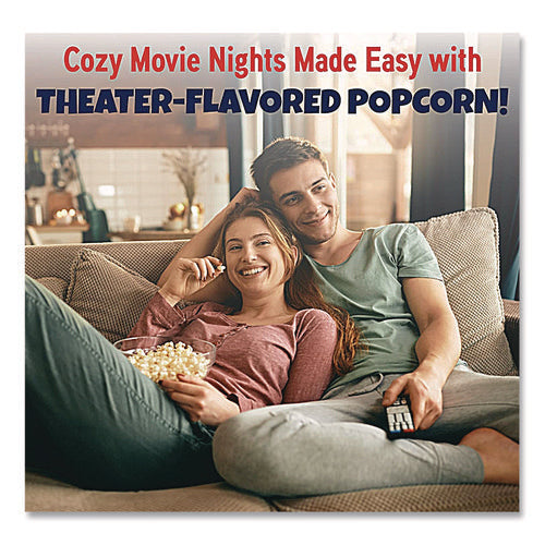 Premium America Popcorn, Butter, 8 Oz Pack, 36/carton