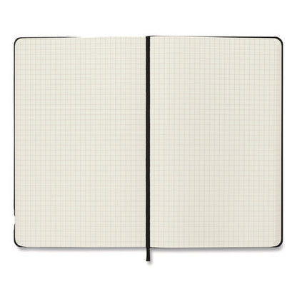 Hard Cover Notebook, 1-subject, Quadrille Rule, Black Cover, (120) 8.25 X 5 Sheets