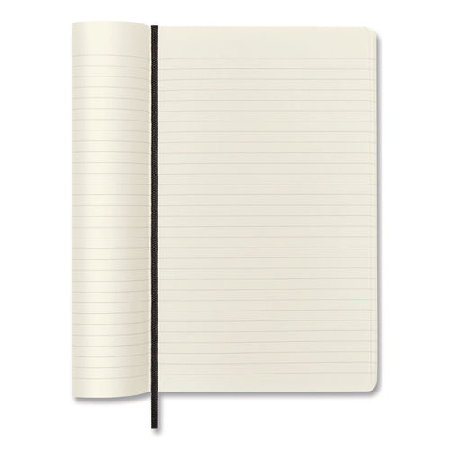 Classic Softcover Notebook, 1-subject, Narrow Rule, Black Cover, (192) 8.25 X 5 Sheets