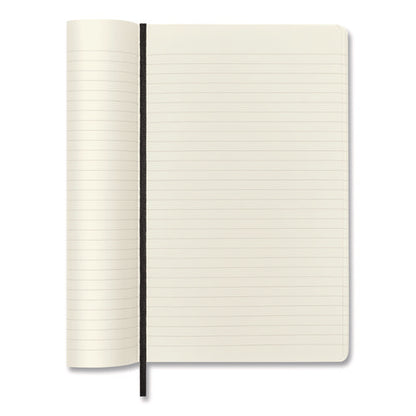 Classic Softcover Notebook, 1-subject, Narrow Rule, Black Cover, (192) 8.25 X 5 Sheets